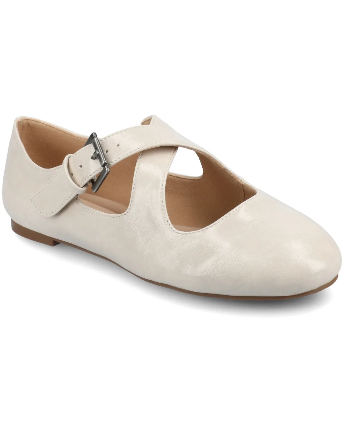 Ivanna Almond Toe Mary Jane Flats
