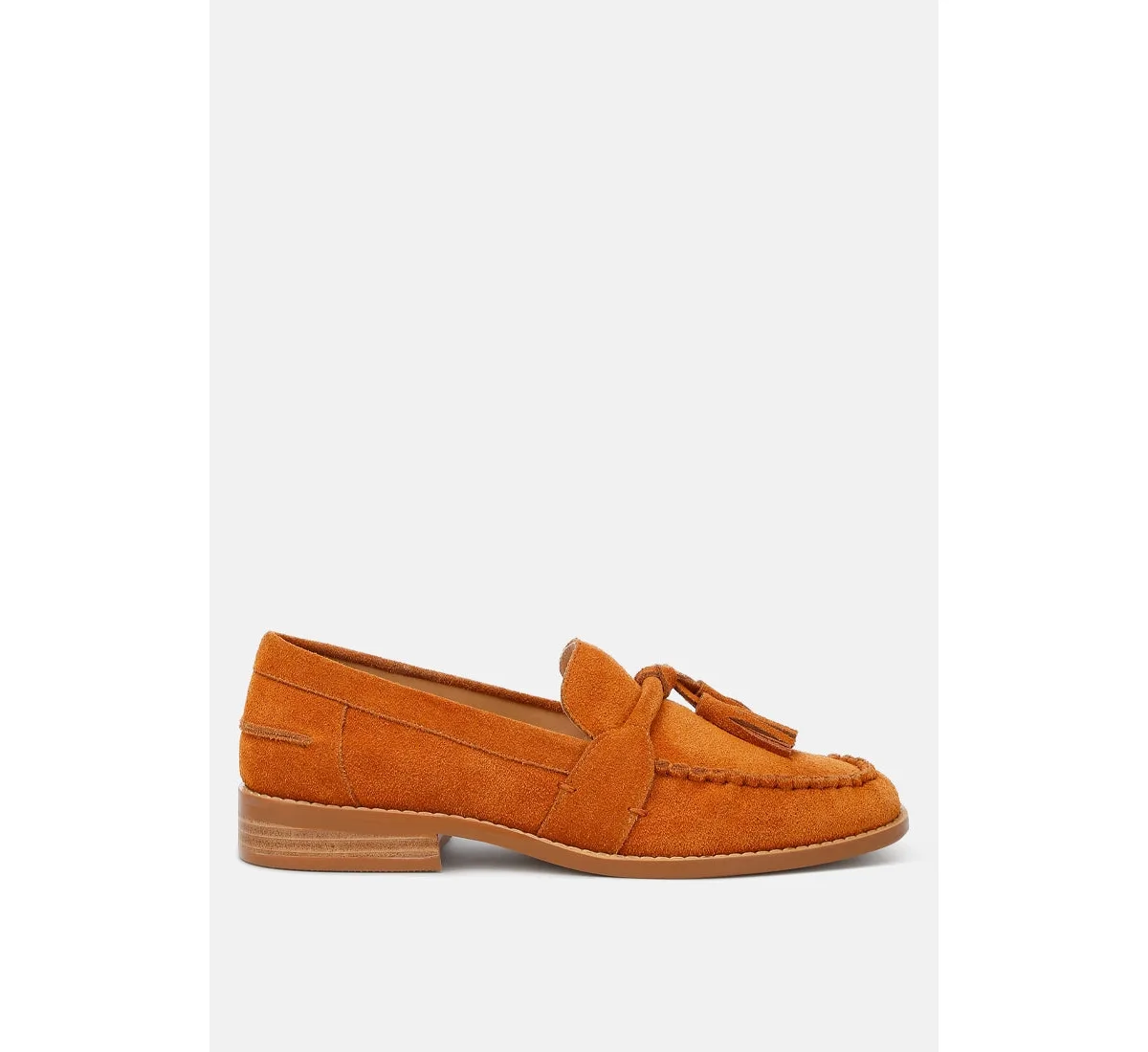 Rhone Tassels Detail Suede Loafers by Rag & Co