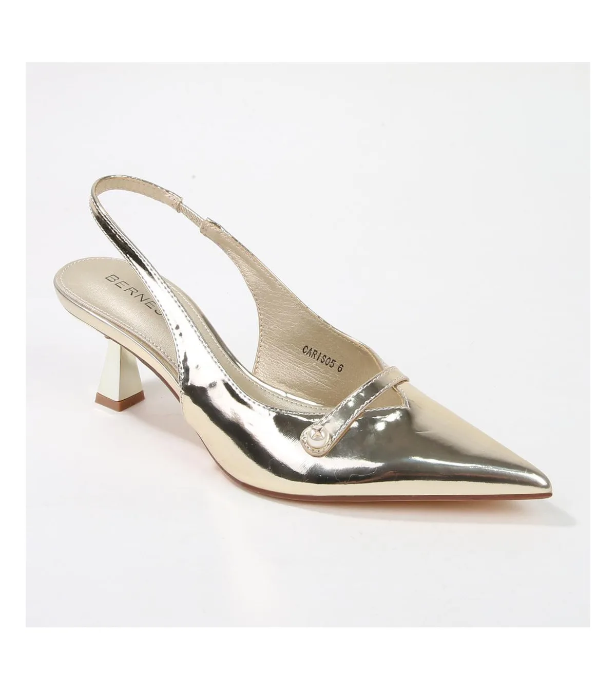 Caris Patent Slingback Pump by Berness