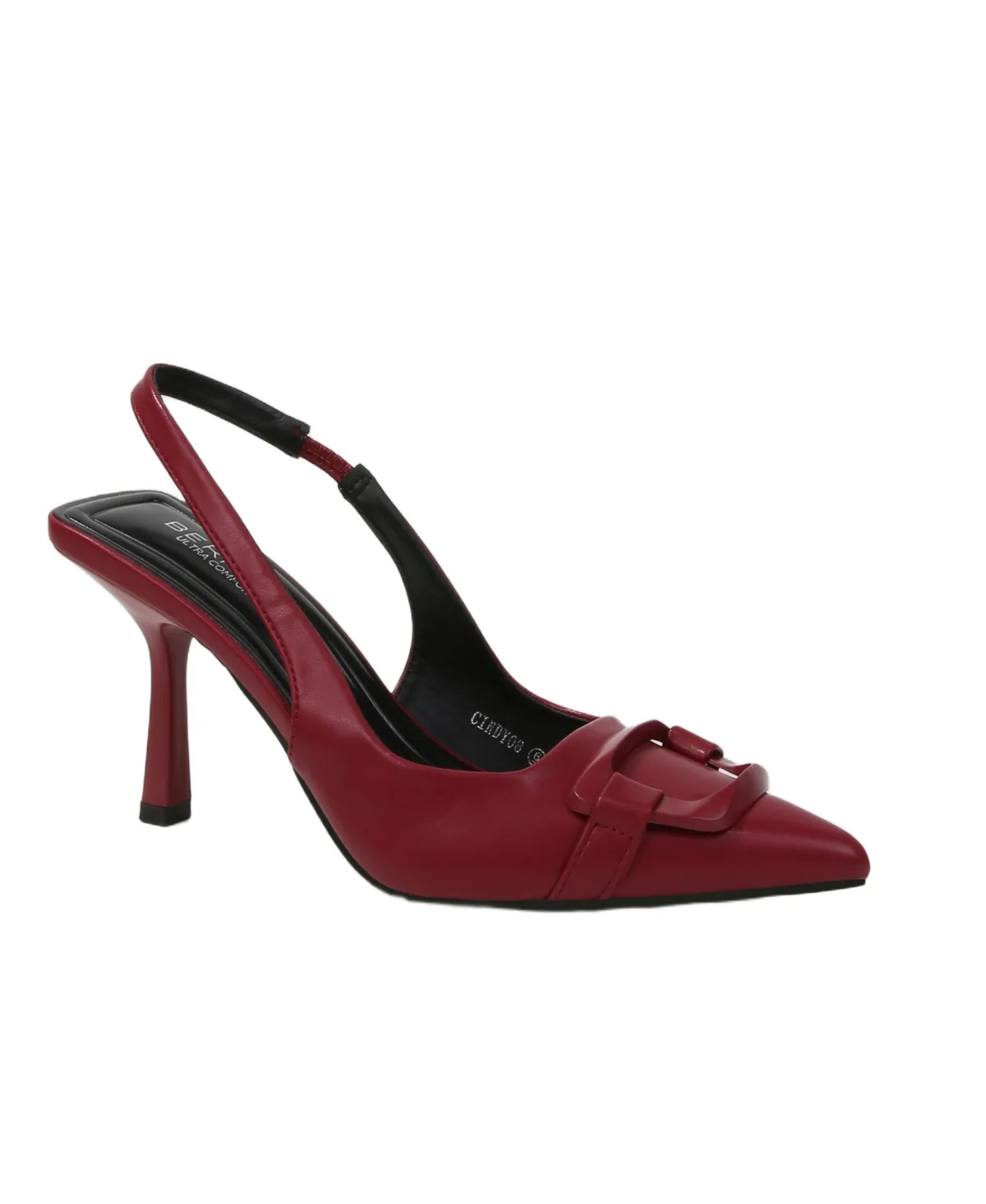 Cindy Slingback Pumps with Tonal Buckle Detail by Berness