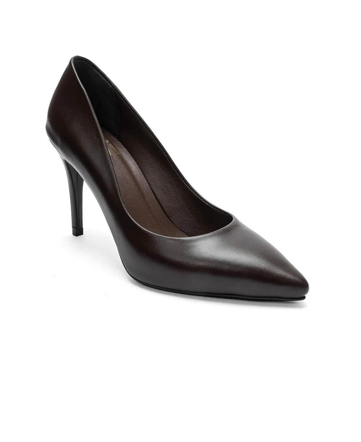 Moriel Leather Stiletto Pump by Forever & Always Shoes