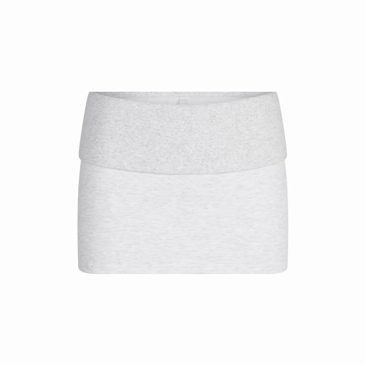Cotton Fleece Foldover Mini Skirt by SKIMS