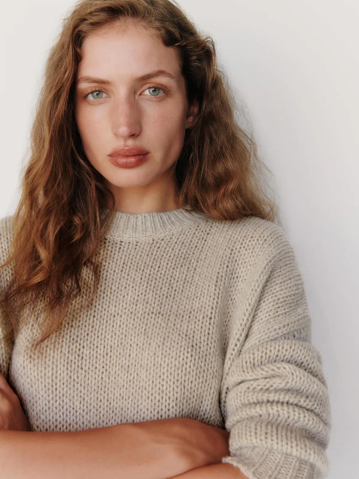 Cleo Cashmere Cropped Crew Sweater