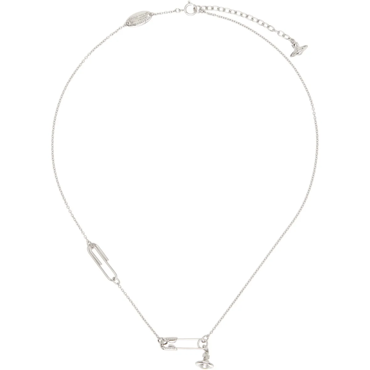 Safety Pin Pendant Necklace