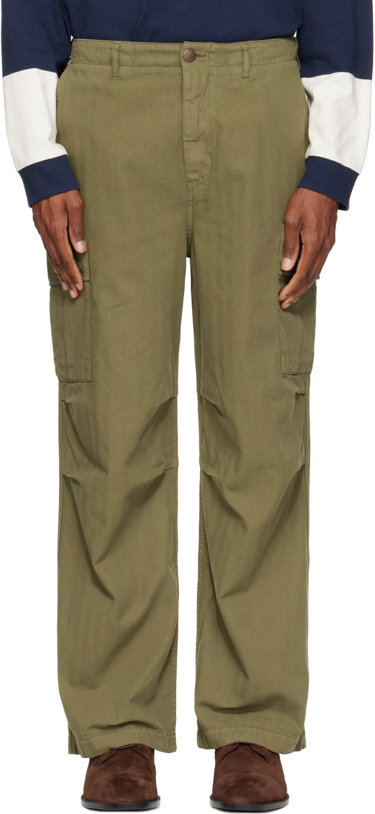Herringbone Cargo Pants