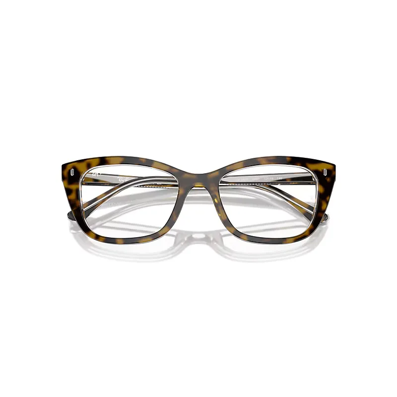 Rb5433 Optics Eyeglasses Havana on Transparent Frame Clear Lenses Polarized