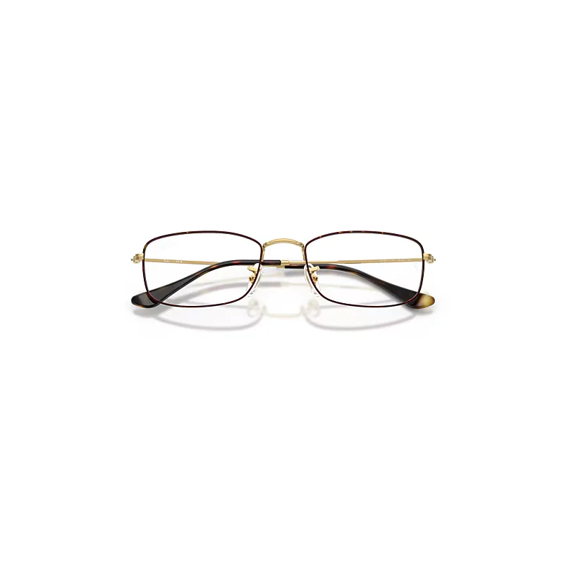 Rb6647 Optics Eyeglasses Gold Frame Clear Lenses Polarized by Ray-Ban