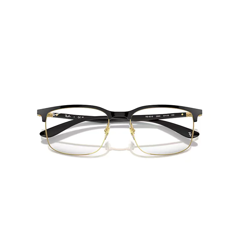 Rb6518 Optics Eyeglasses Sand Grey Frame Clear Lenses Polarized by Ray-Ban
