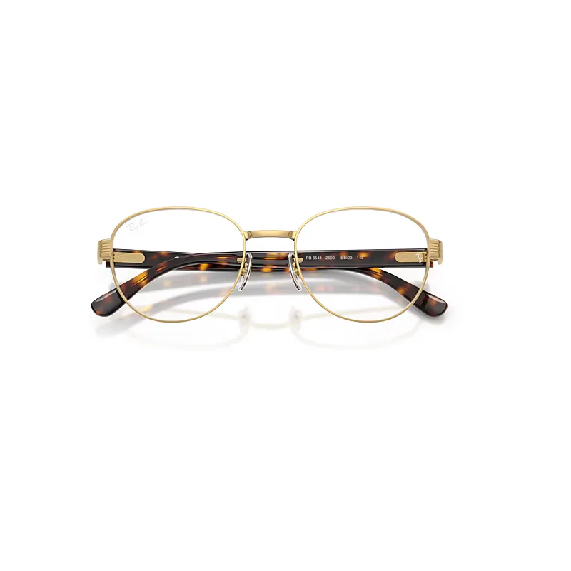 Rb6543 Optics Eyeglasses Havana Frame Clear Lenses Polarized by Ray-Ban
