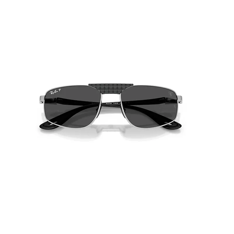 Rb3776m Scuderia Ferrari Collection Polarized+ Lenses Sunglasses Black Frame Grey Lenses Polarized by Ray-Ban