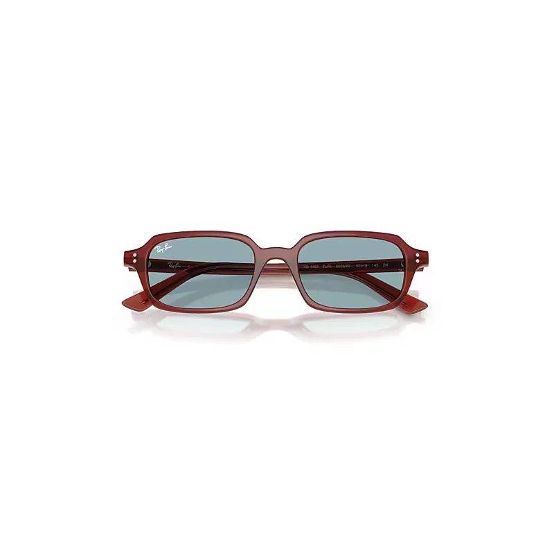 Zuri Bio-Based Sunglasses Rosty Brown Frame Blue Lenses