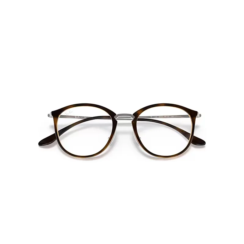 Rb7140 Optics Eyeglasses Gunmetal Frame Clear Lenses by Ray-Ban