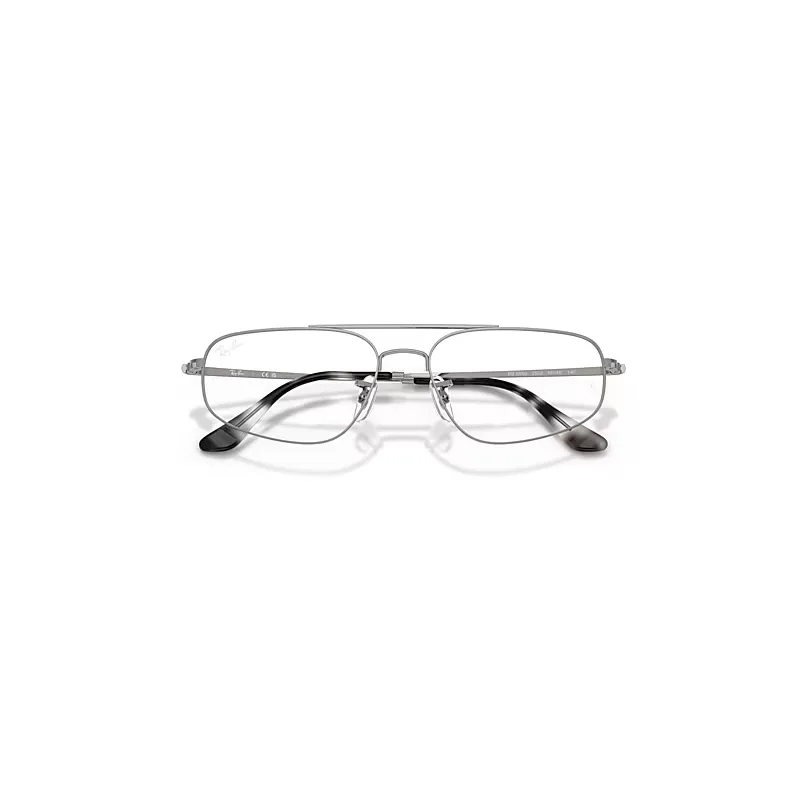 Rb6550 Optics Eyeglasses Gunmetal Frame Clear Lenses Polarized by Ray-Ban