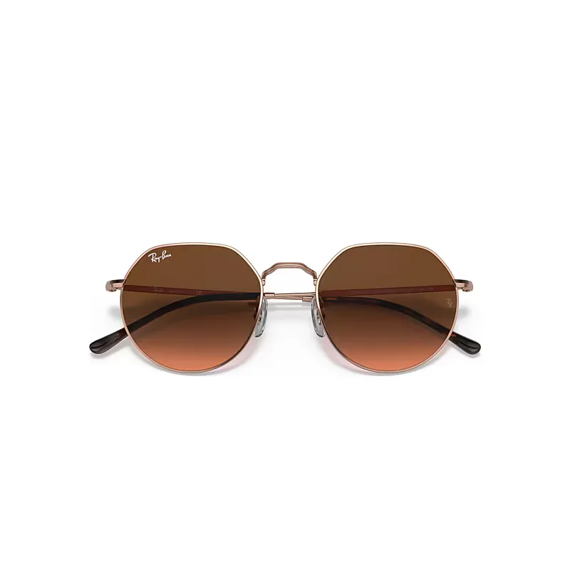 Jack Sunglasses Copper Frame Pink Lenses by Ray-Ban