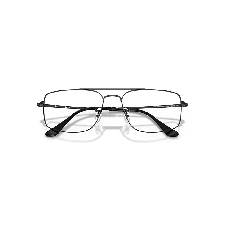 Explorer IIi Optics Eyeglasses Black Frame Clear Lenses Polarized by Ray-Ban