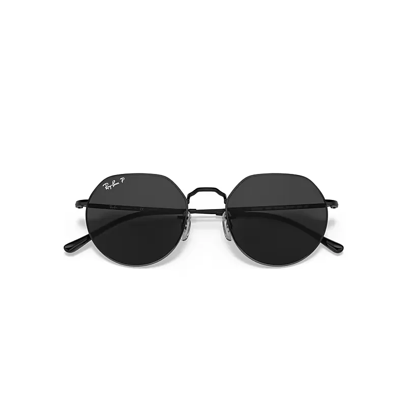 Jack Sunglasses Black Frame Black Lenses Polarized by Ray-Ban