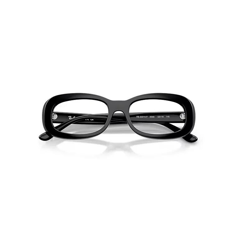 Rb2221v Optics Eyeglasses Black Frame Clear Lenses Polarized by Ray-Ban