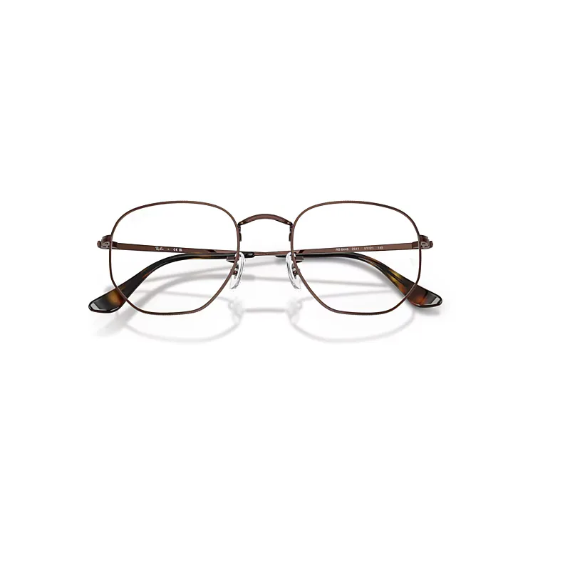 Hexagonal Optics Eyeglasses Clear Lenses Polarized by Ray-Ban