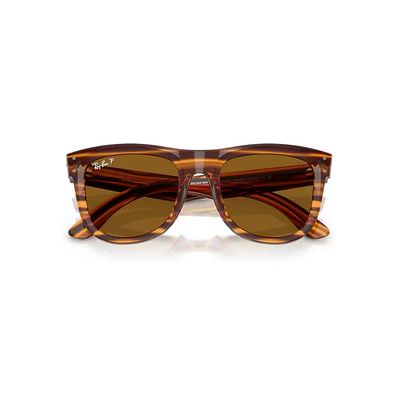 Wayfarer Reverse Sunglasses Brown Lenses Polarized by Ray-Ban