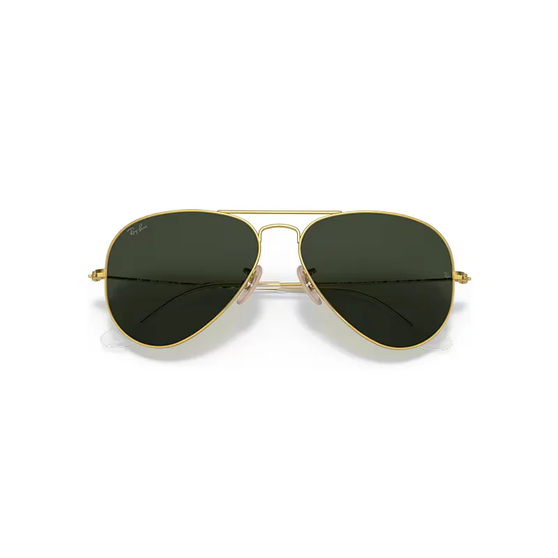 Aviator - Aviation Collection Sunglasses Arista Gold Frame Green Lenses by Ray-Ban