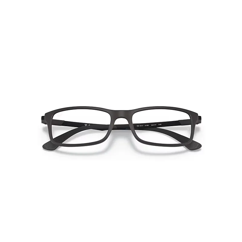 Rb7017 Optics Eyeglasses Black Frame Clear Lenses by Ray-Ban