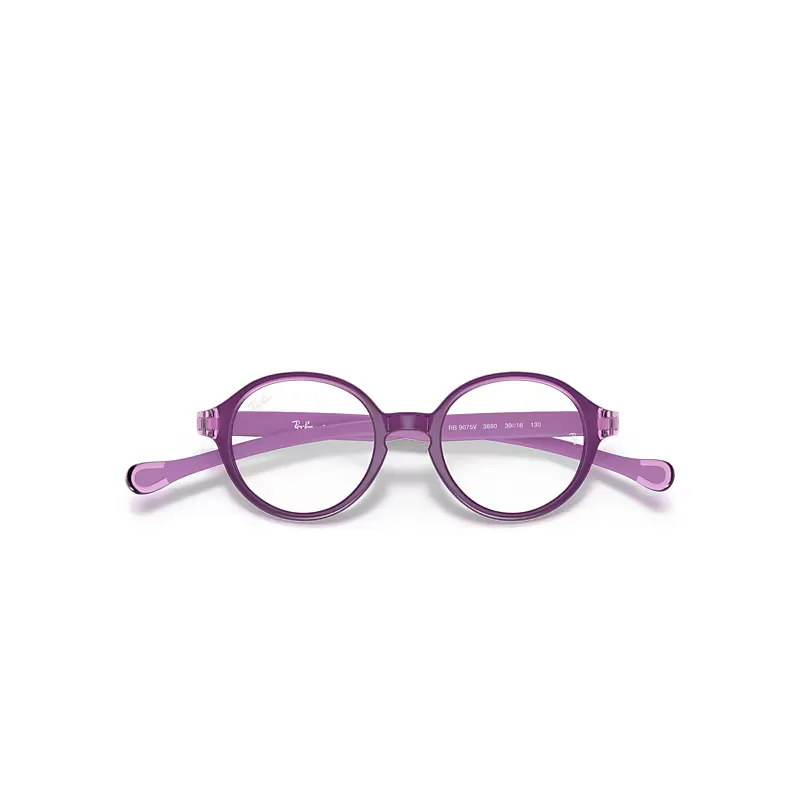 Rb9075 Optics Eyeglasses Violet Frame Clear Lenses Polarized by Ray-Ban