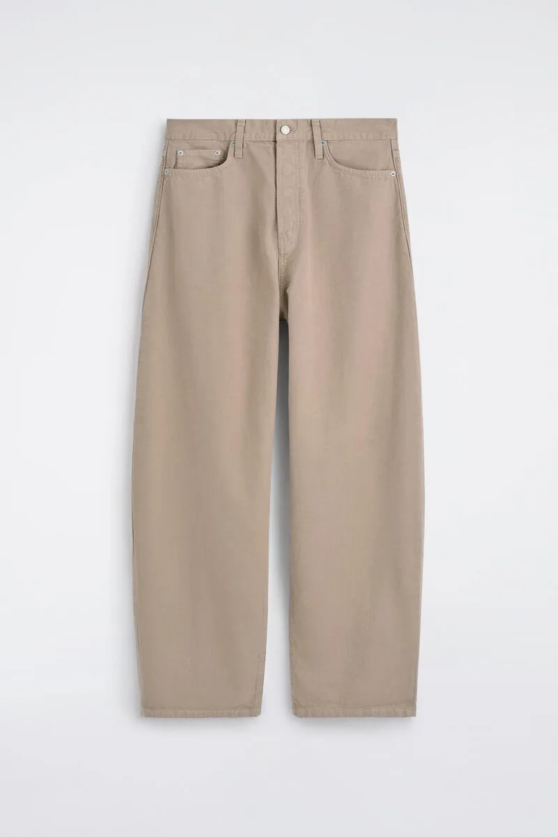 Mallow Relaxed-Fit Barrel-Leg Jeans