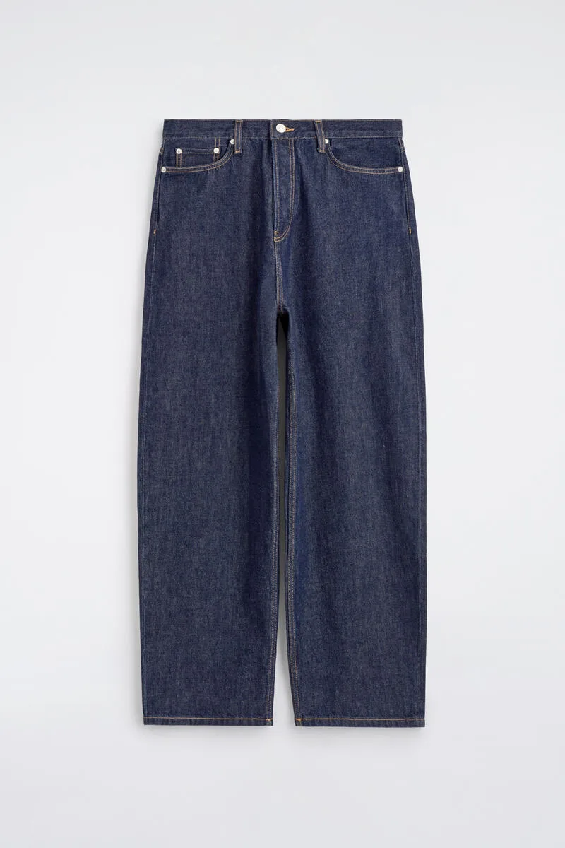 Mallow Relaxed-Fit Barrel-Leg Jeans