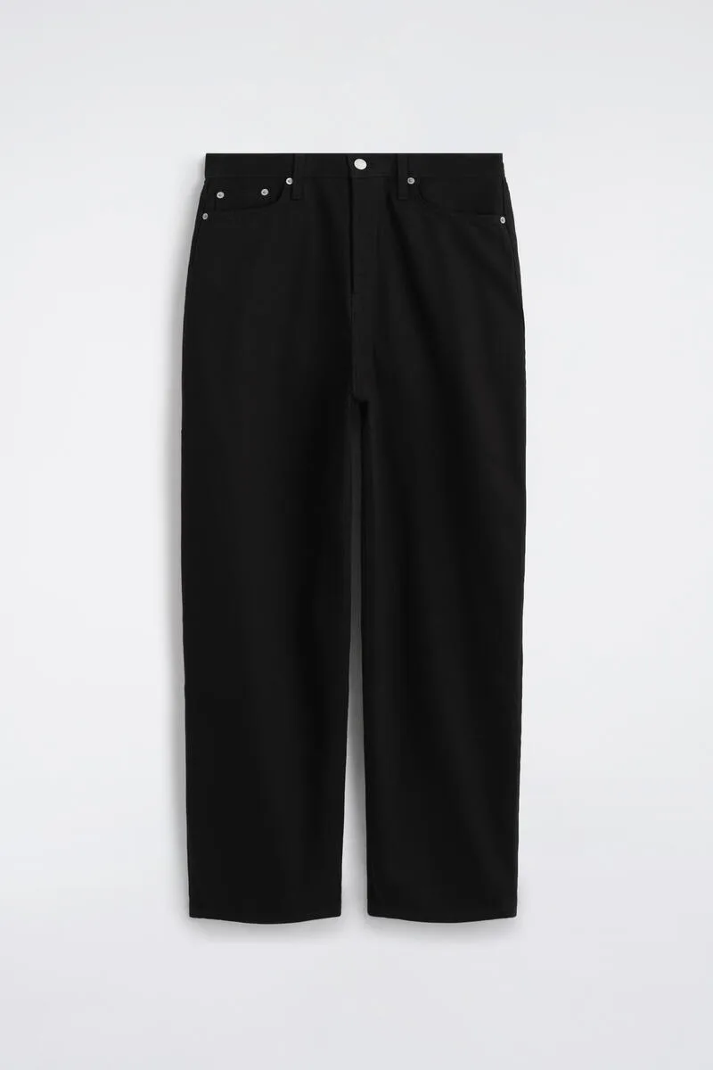 Mallow Relaxed-Fit Barrel-Leg Jeans