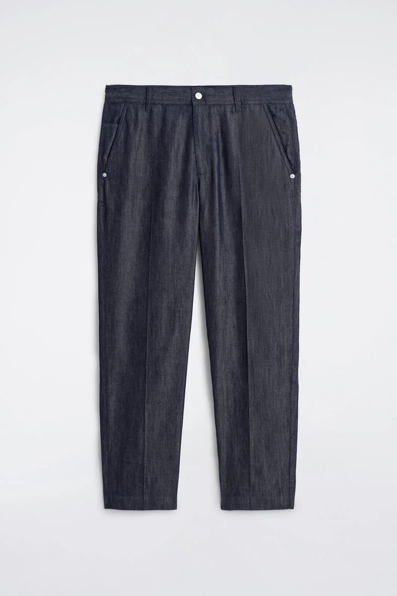 Raw Denim Regular-Fit Straight-Leg Pants by COS