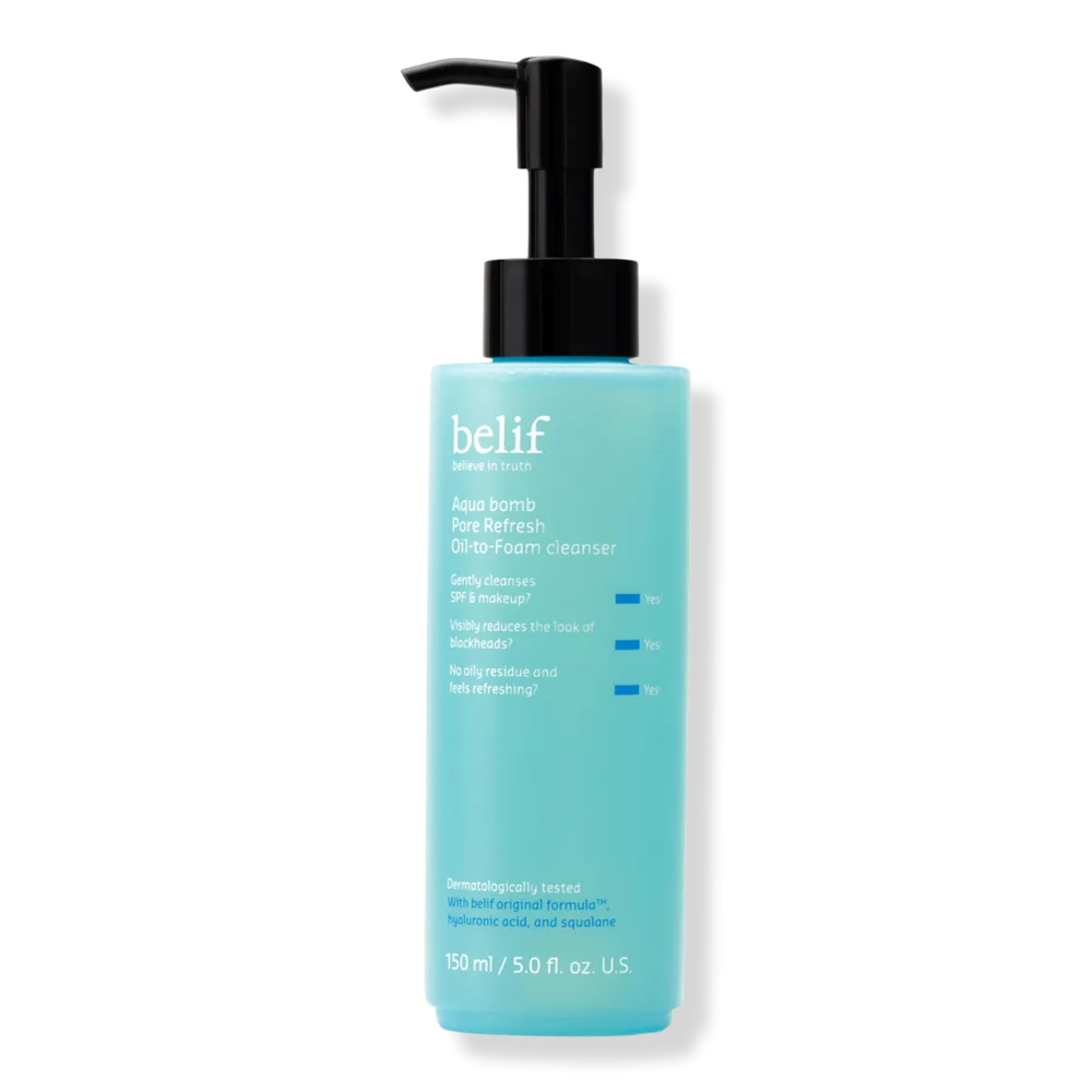 Aqua Bomb Pore Refresh Oil-to-Foam Cleanser by belif