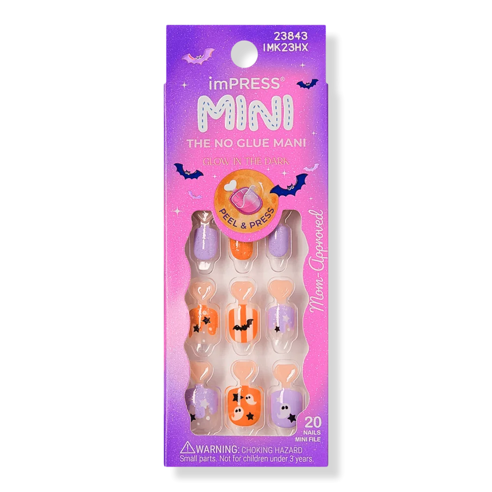 Impress Mini Short Squoval Press on Nails, Boo! by Kiss
