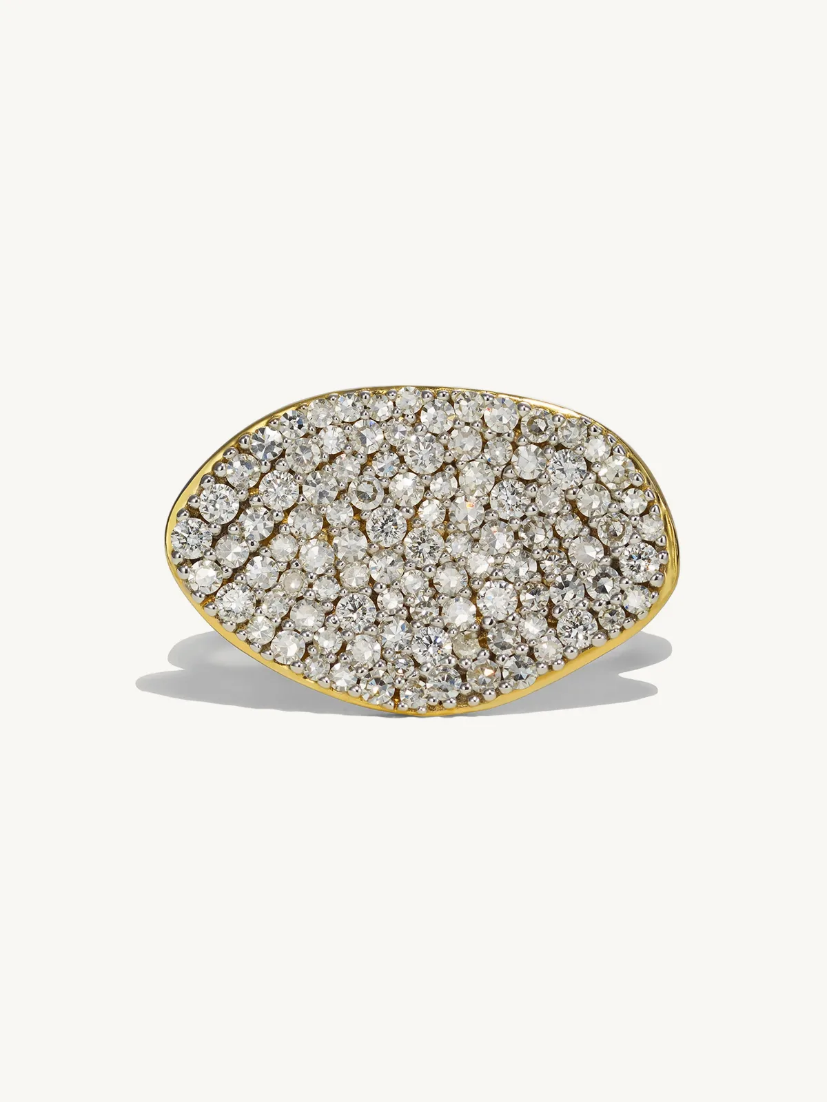 Cluster Ring 14k Gold / Diamond by By Pariah