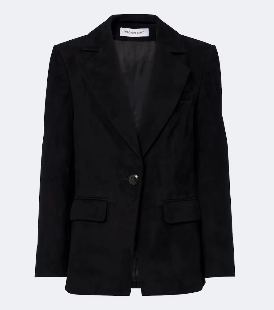 Healy Suede Blazer by Veronica Beard