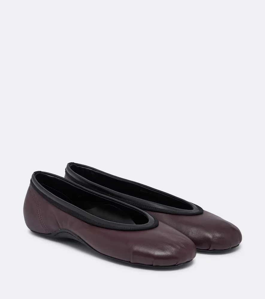 Leather Ballet Flats by Dries Van Noten