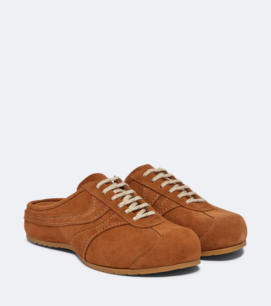 Suede Mules by Dries Van Noten