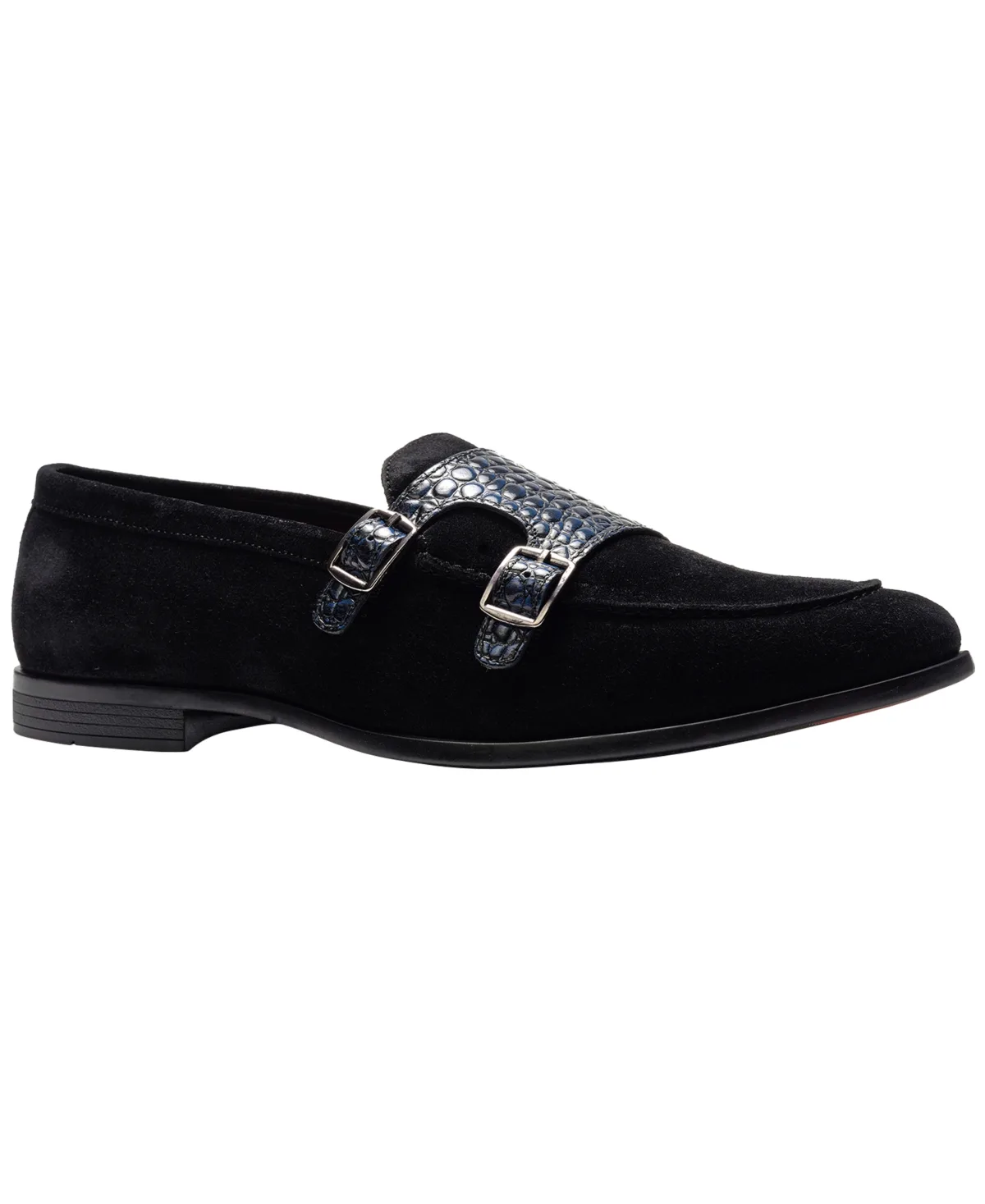 Twin Buckle Strap Round-Toe Loafers by Carlos By Carlos Santana