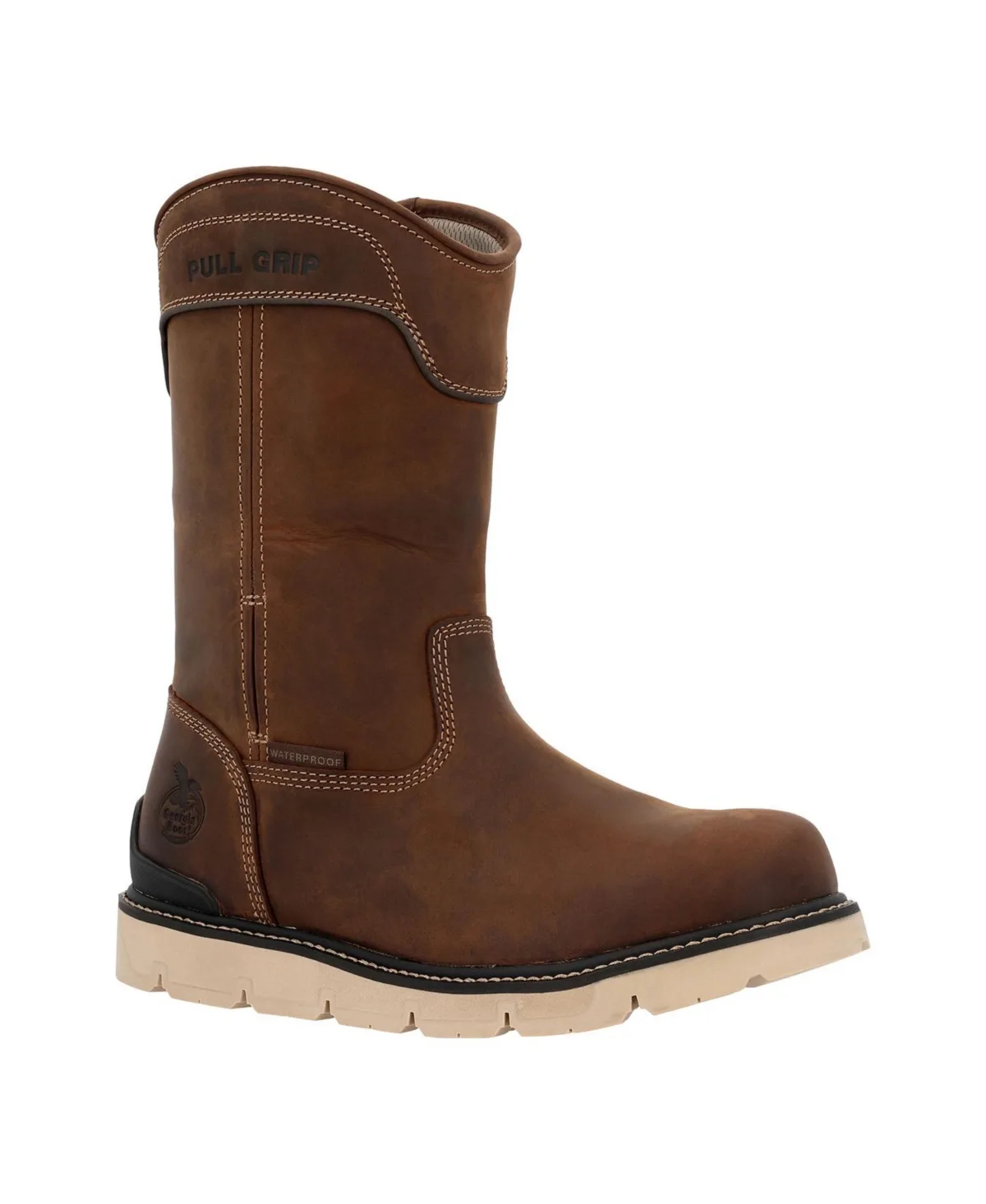 Carbon Flex Wedge 11inch Pull on Waterproof Carbon Toe Work Boot by Georgia Boot