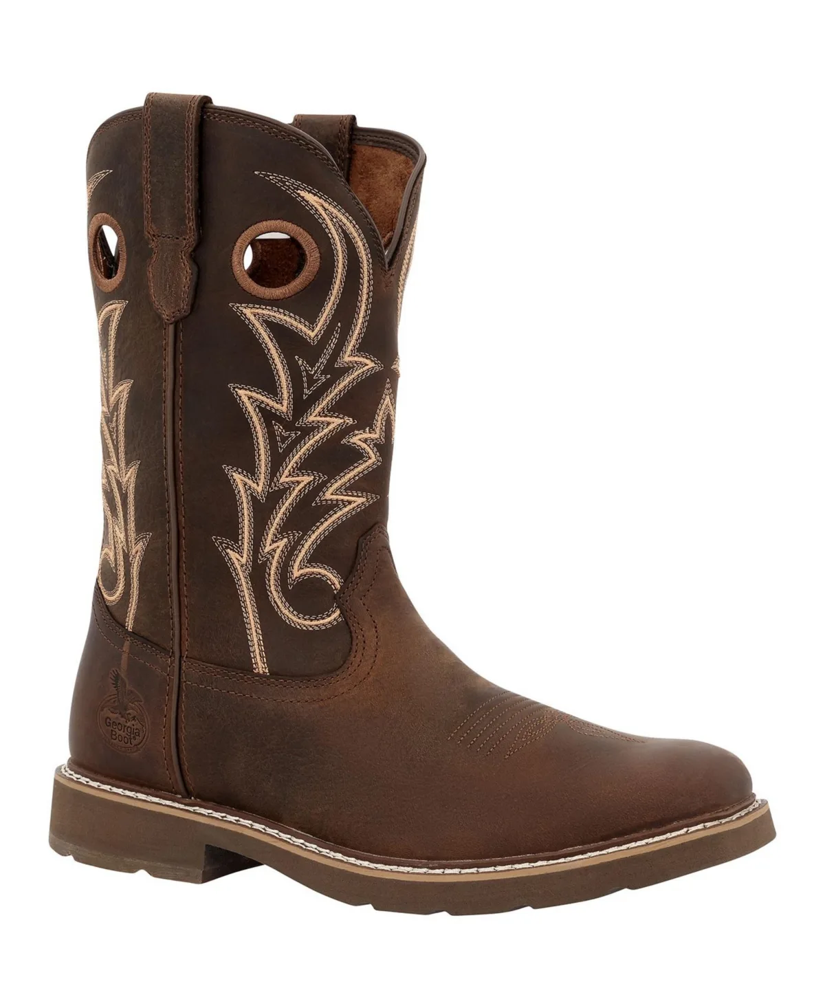 Core 37 11" Western Pull-On Work Boot by Georgia Boot