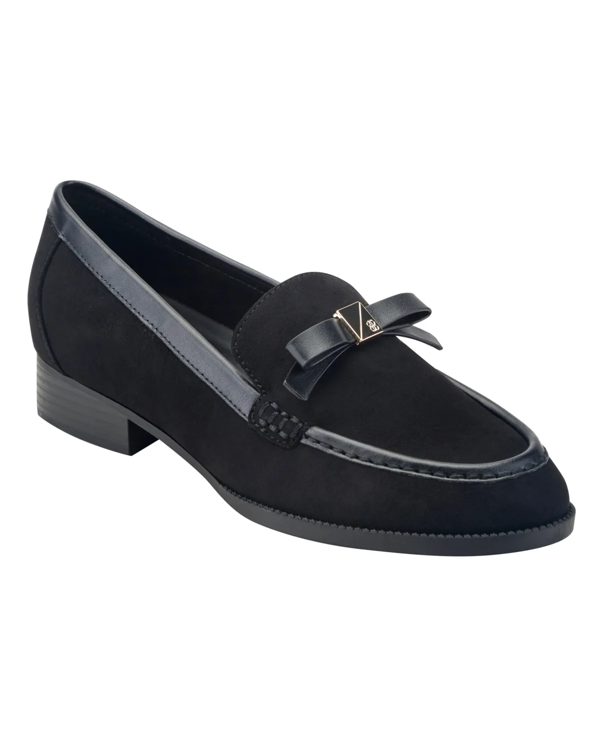 Ladeeda Bow Block Heel Dress Loafers by Bandolino