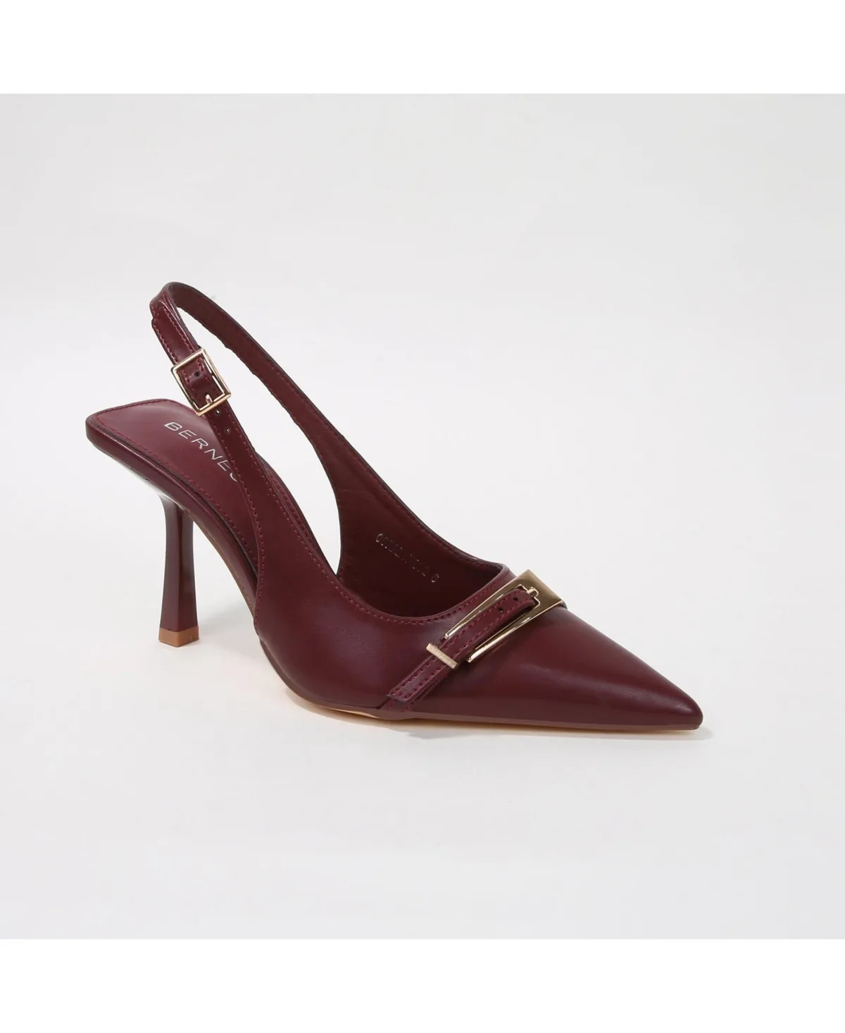 Coraline Slingback Heels with Ornamental Buckle by Berness