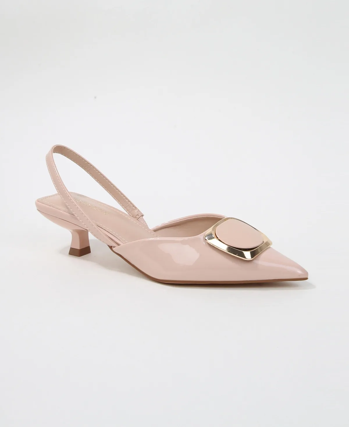 Geometric Ornament Slingback Heels by Berness