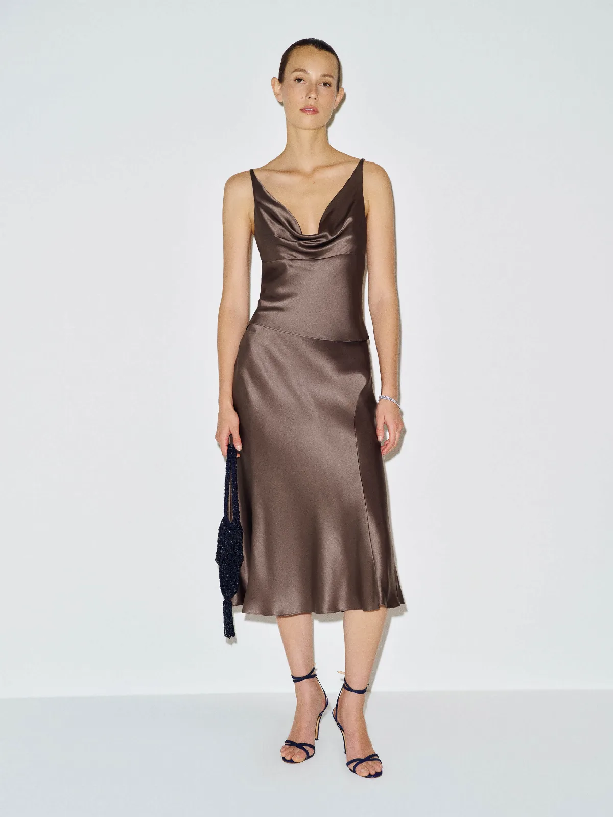 Olivine Silk Two Piece by Reformation