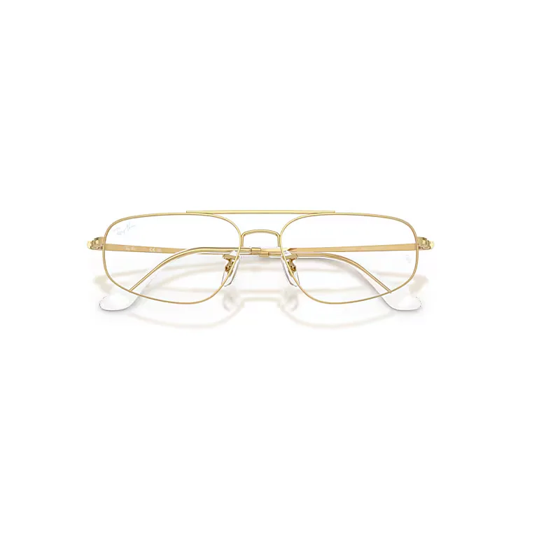 Rb6550 Optics Eyeglasses Arista Gold Frame Clear Lenses Polarized by Ray-Ban