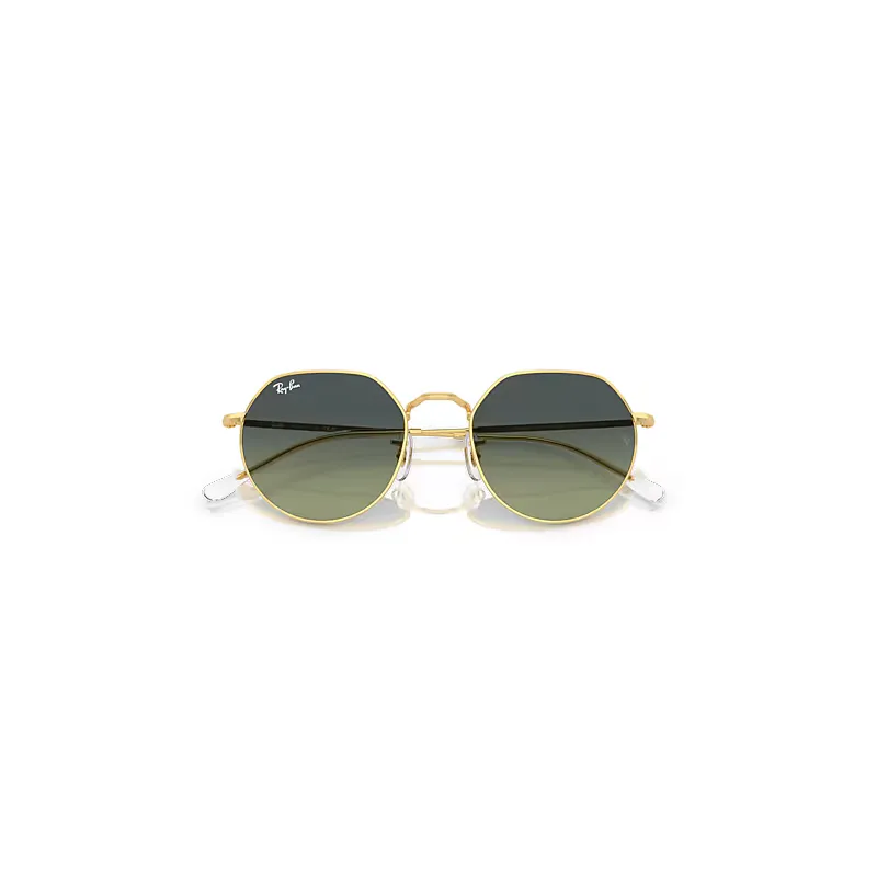 Jack Sunglasses Arista Gold Frame Green Lenses by Ray-Ban