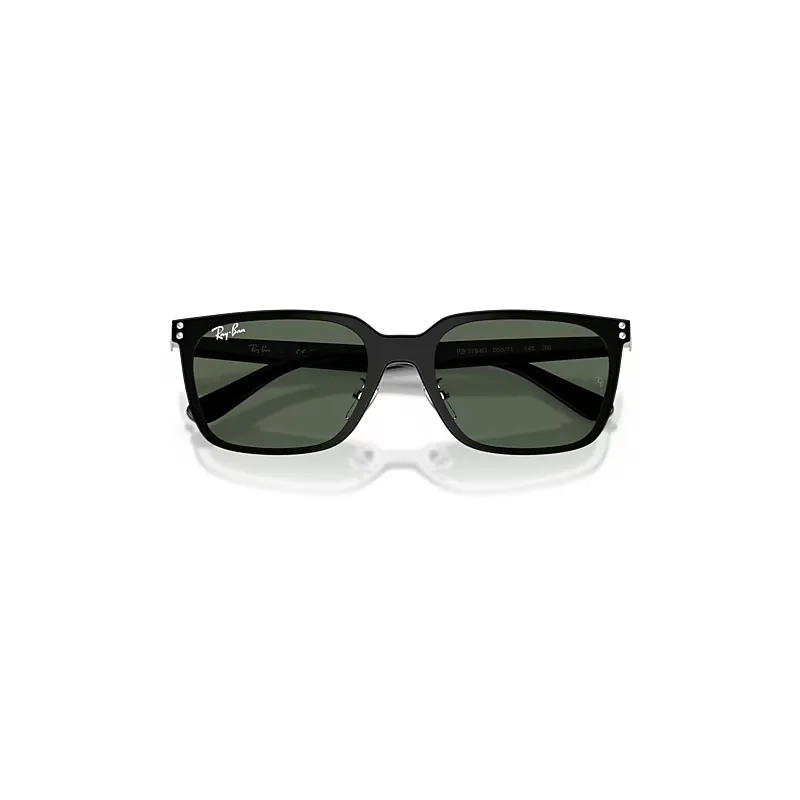 Rb3784d Sunglasses Silver Frame Green Lenses by Ray-Ban