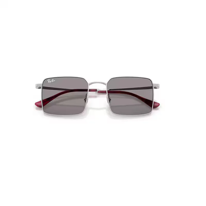 Idan Bio-Based Sunglasses Silver Frame Grey Lenses by Ray-Ban