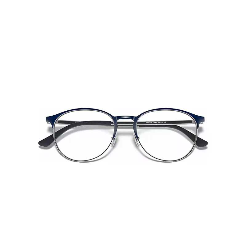Rb6375 Optics Eyeglasses Gunmetal Frame Clear Lenses Polarized by Ray-Ban