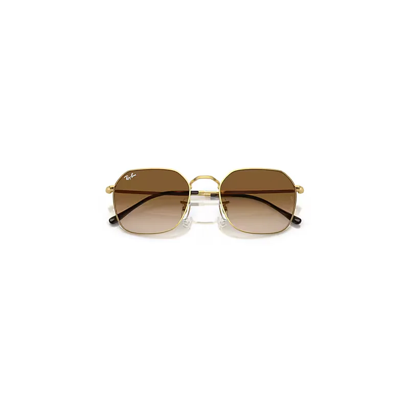 Jim Sunglasses Arista Gold Frame Brown Lenses by Ray-Ban