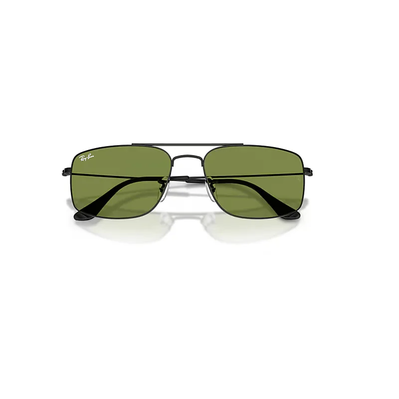 Explorer IIi Sunglasses Black Frame Green Lenses by Ray-Ban
